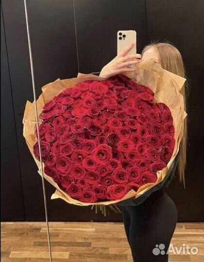 Доставка цветов букеты роз 101 роза