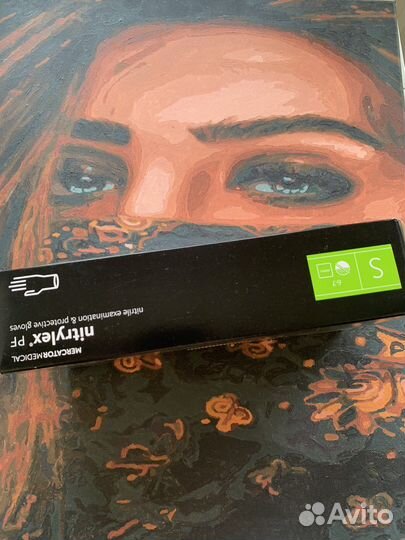 Перчатки виниловые/нитриловые