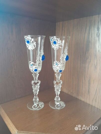 Свадебные бокалы новые