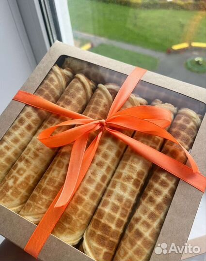 Вафельные трубочки и орешки на заказ