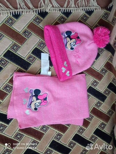 Комплект шапка, шарф