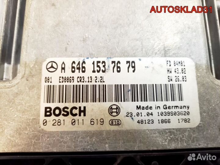 Блок Эбу Mercedes W211 2.2 CDI 646.963 A6461537679