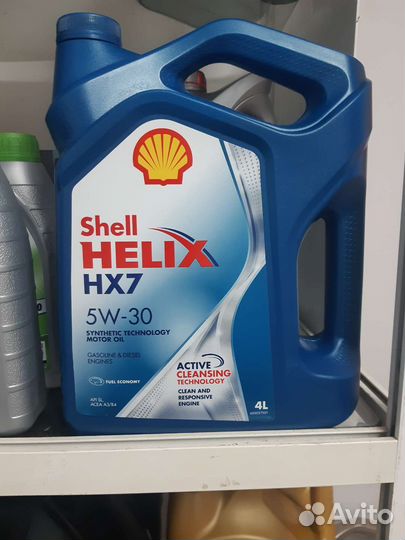 Моторное масло shell Helix HX7 5w30