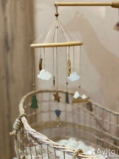 Кроватка Люлька из ротанга