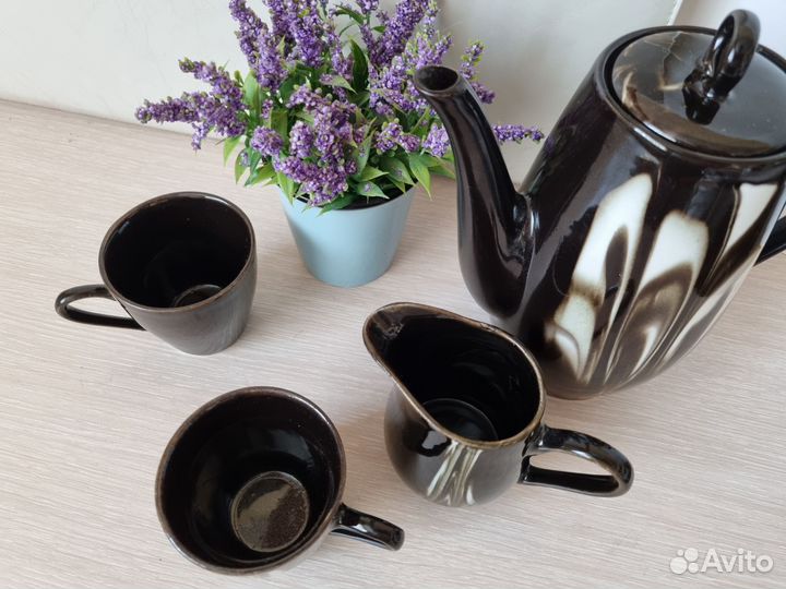Чайный кофейный сервиз набор чашки кружки