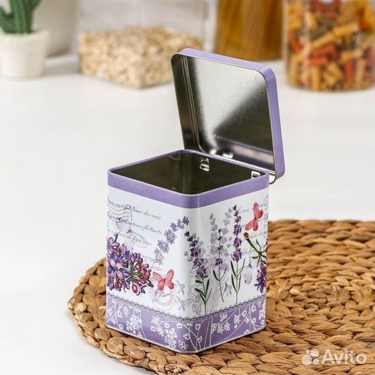 Банка для сыпучих продуктов «Лаванда», 860 мл, 8,7