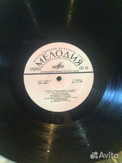 Граммпластинка виа Ариэль Русские картинки