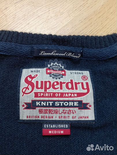 Джемпер новый бренда Superdry р. M