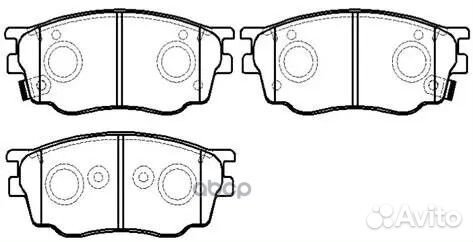 Колодки тормозные дисковые mazda: 6 02- HP5144 HSB