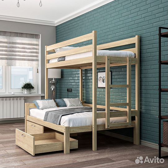 Двухъярусная кровать для семьи