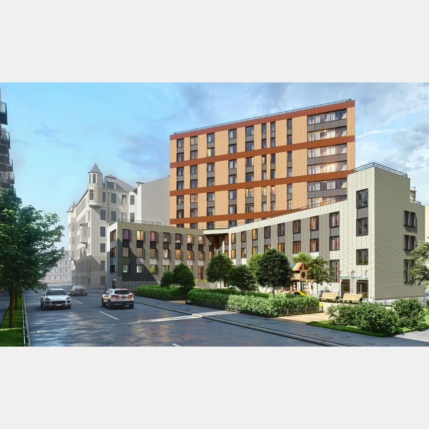 Апартаменты-студия, 60,7 м², 3/10 эт.