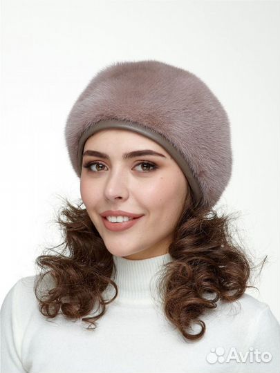 Шапка норковая берет