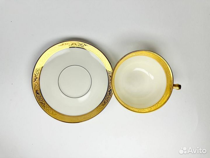 Винтажная чайная пара Raynaud & Co, Limoges 1943г