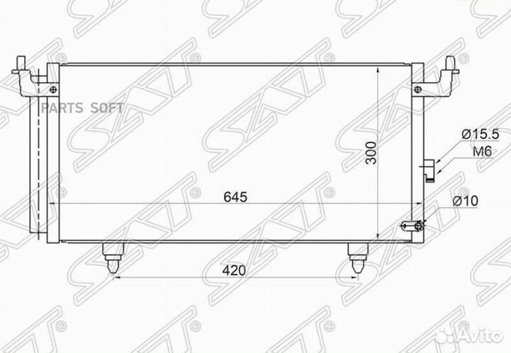 Радиатор кондиционера Субару Легаси 09