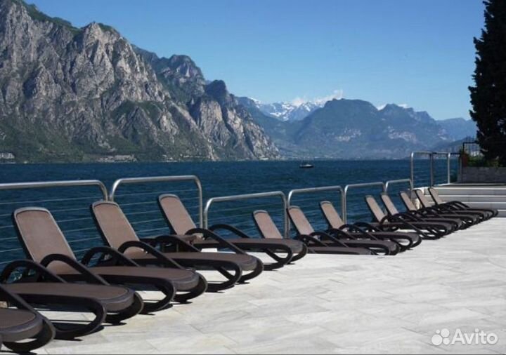 Шезлонг Nardi Alfa Caffe складывается спинка