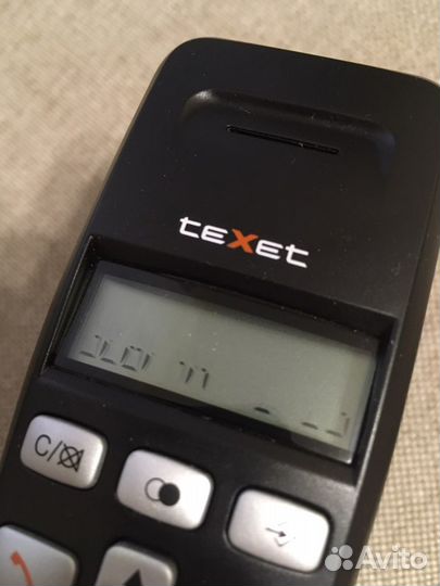 Радиотелефон texet (глючит экран)
