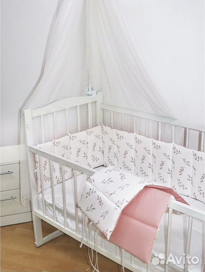 Бортики в кроватку для новорожденных
