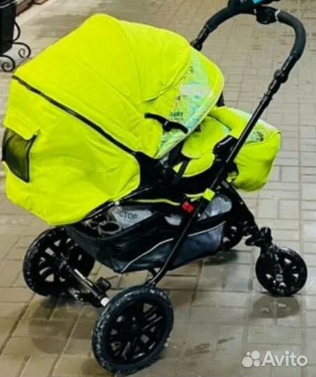 Коляска прогулочная capella Сибирь, салатовая