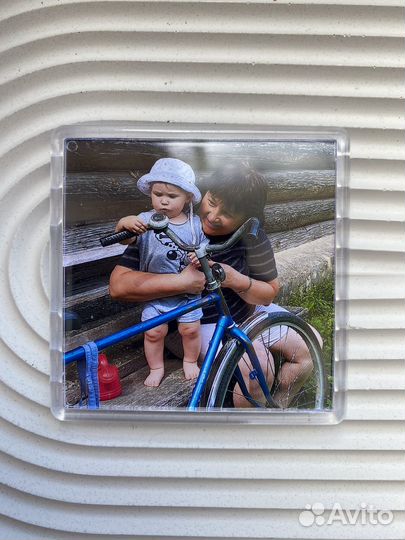 Магнитик с фотографией на холодильник