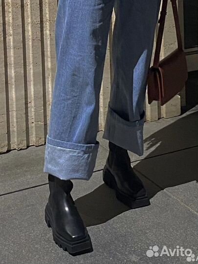 Ботинки кожаные Reserved (в стиле Эконика)