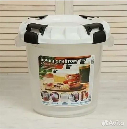 Бочка с гнетом для засолки