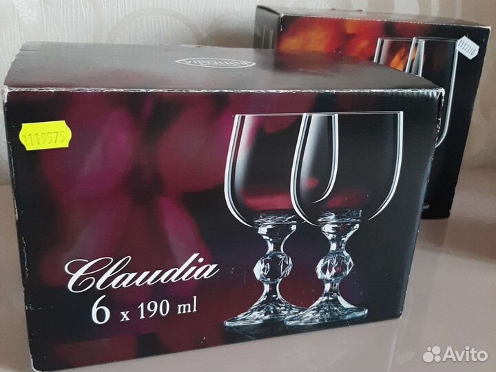 Хрустальные бокалы bohemia