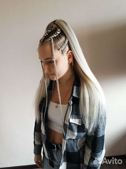 Плетение кос с канекалоном