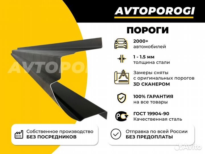 Пороги оцинкованные Citroen C5 2