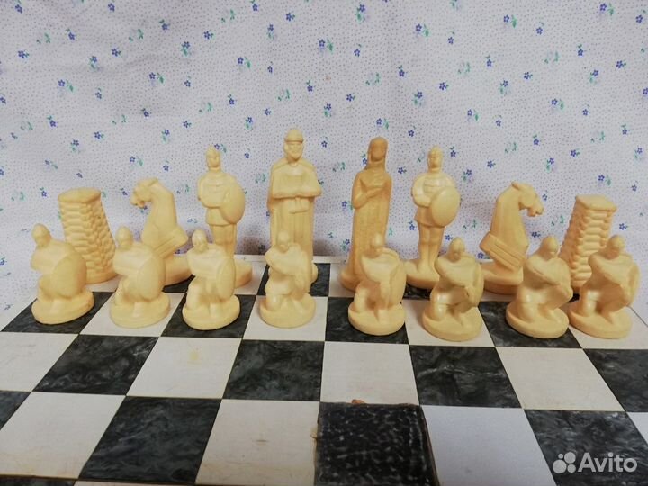Шахматы СССР воины древней Руси