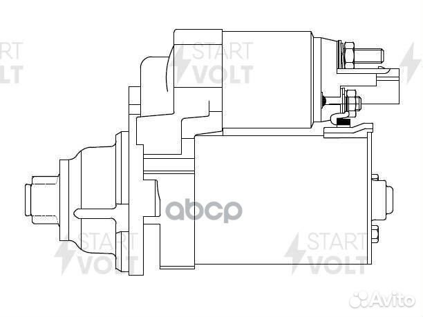 Стартер для а/м VAG Polo Sedan (10) /Octavia A5