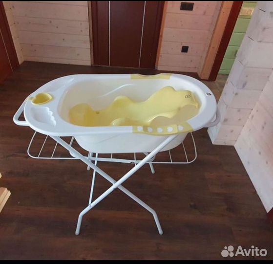 Детская ванночка с подставкой и горкой