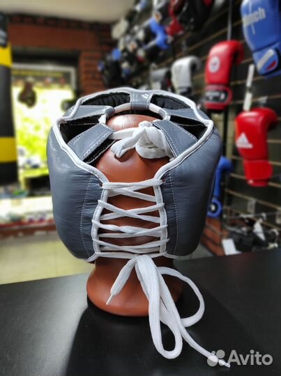 Боксерский шлем Winning MEX Gray