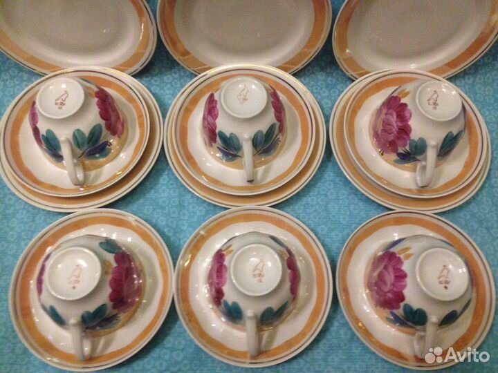 Фарфоровый набор СССР Дулёво