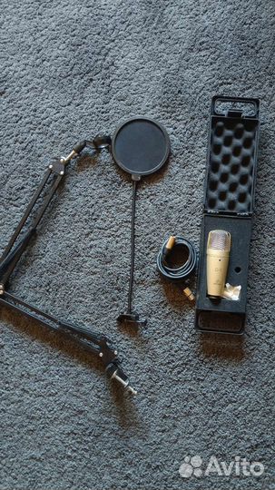 Микрофон behringer c1 + штатив + фильтр + кабель