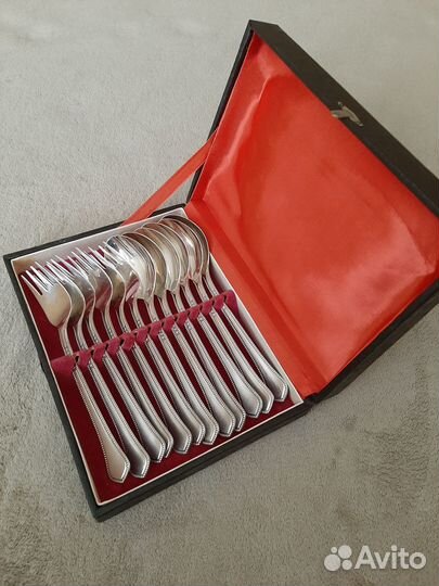 Столовые приборы мельхиор Элегант, витые, Таллин