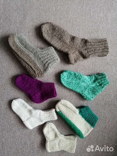 Шерстяные носки ручной работы