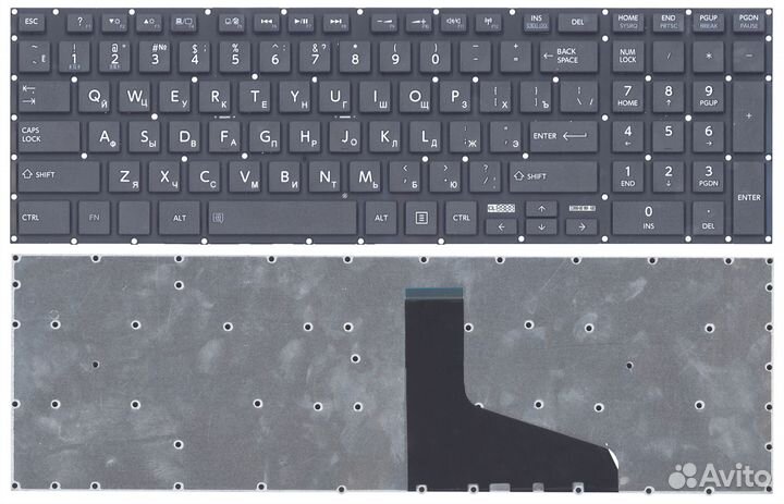 Клавиатура Toshiba Satellite C50 черная