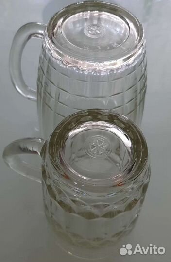 Кружки пивные СССР 0,5 и 0,25 Серп и молот