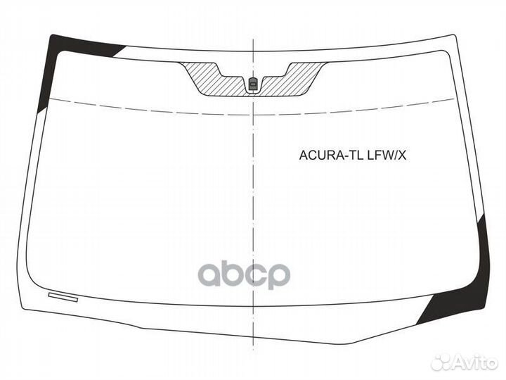 Стекло лобовое acura TL 4D 04-08 acura-TL LFW/X