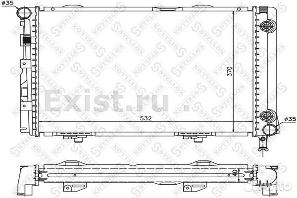 Радиатор охлаждения mercedes benz W124 E
