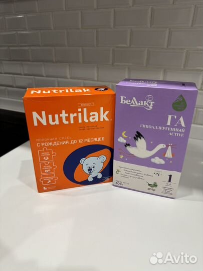 Смесь Нутрилак 1 и белакт га