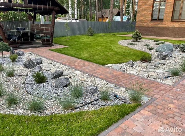 Рулонный газон, газон посевной