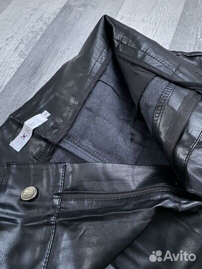 Брюки кожаные