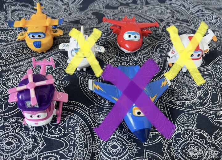 Набор Super Wings 3 мини трансформера