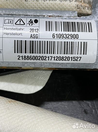 Подушка безопасности мерседес w218 cls500