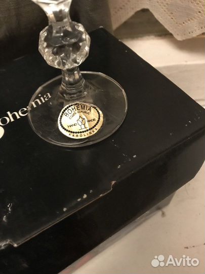 Шесть рюмок Bohemia 50 мл, новые, в коробке
