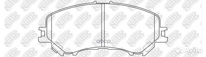 Колодки тормозные дисковые перед PN2804 NiBK