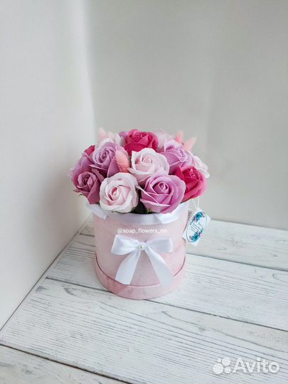 Букет из мыльных роз