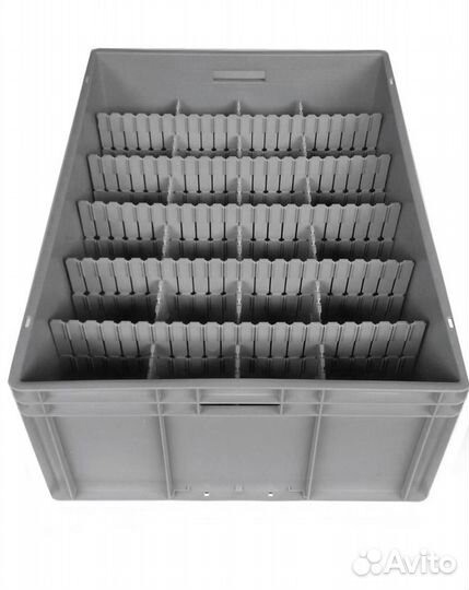 Евроконтейнер EC-8632 (800х600х320 мм) сплошной