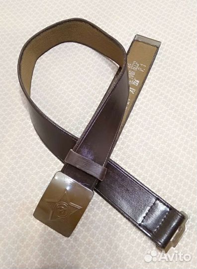 Кожаный ремень армейский